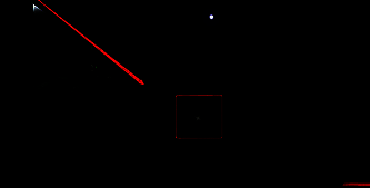 到达位置后需留意右下角的提示图