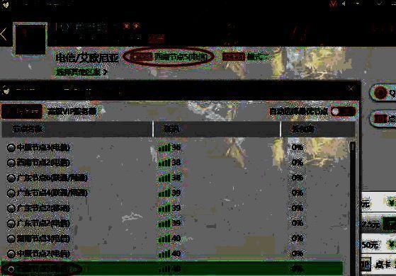 迅游网游加速器节点设置相关界面图2
