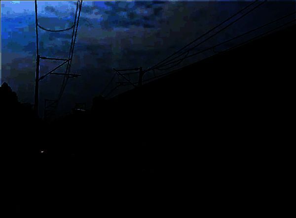 印度火车事故现场一