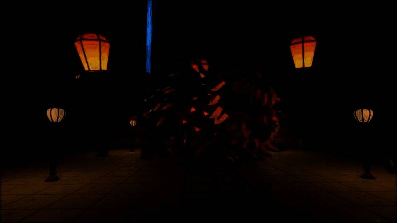 《方块方舟》玩家挑战年兽画面