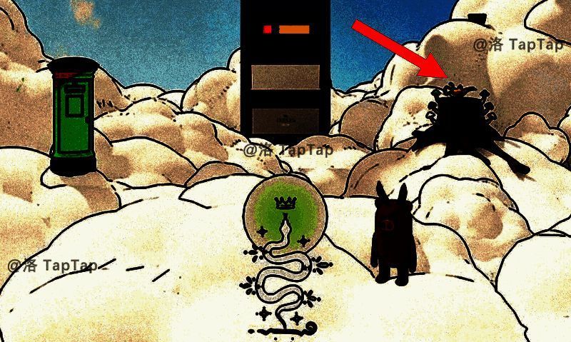 树墩上的神灯图片