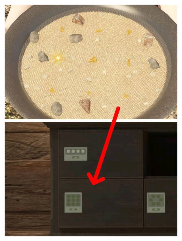 河边淘金者及柜子左下抽屉