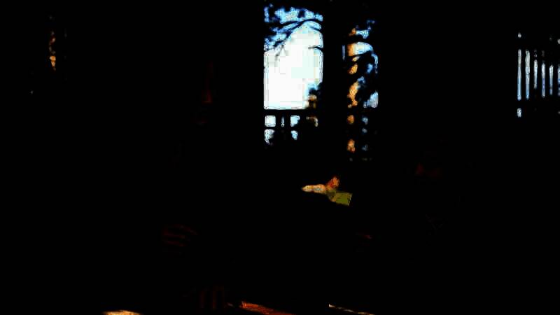 《刺客信条:影》女忍者奈绪江教小孩绘画截图