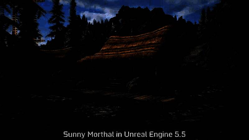 《上古卷轴5》虚幻5粉丝版与原版对比截图5