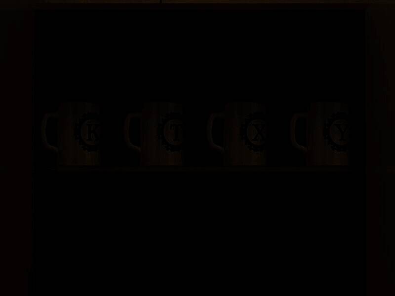 用美工刀打开快递箱及摆放马克杯获取钞票的画面