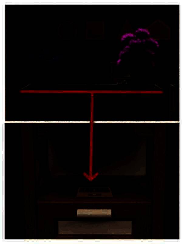 通过花的颜色和高度打开抽屉获得裁纸刀