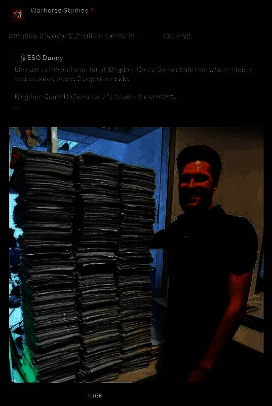 《天国：拯救2》剧本打印照片