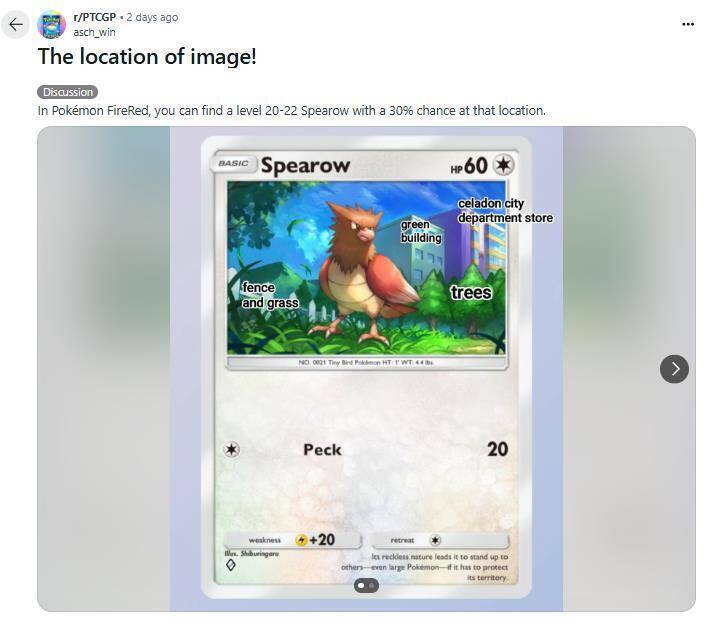 《宝可梦TCG Pocket》卡牌插画与《宝可梦 火红·叶绿》关联相关图片1