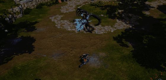 《剑灵2》玩家躲避霞玲光圈技能动画