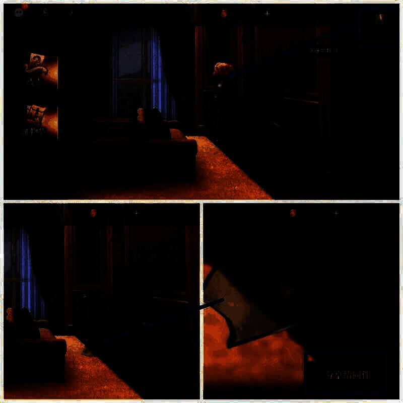 用坚硬摆件砸碎花瓶获得凸面镜碎片画面