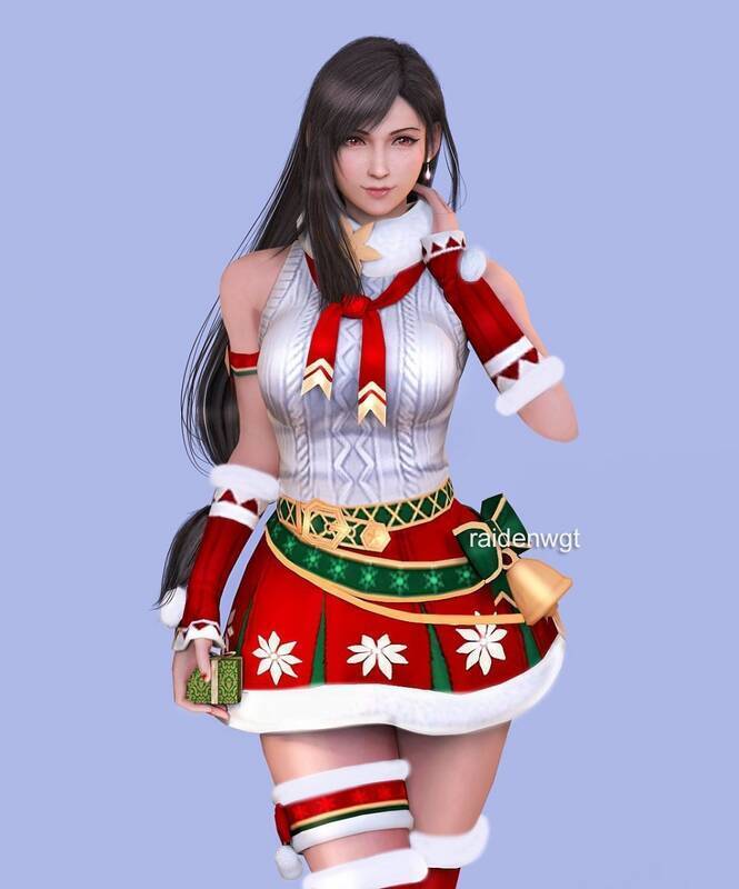 《最终幻想7》蒂法3D新年贺图一