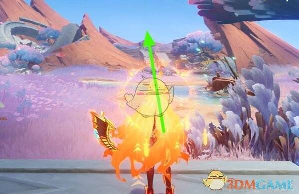 沿着路往石阶上方走的画面