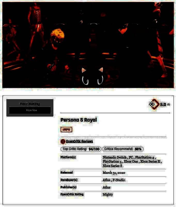 女神异闻录5:皇家版游戏画面