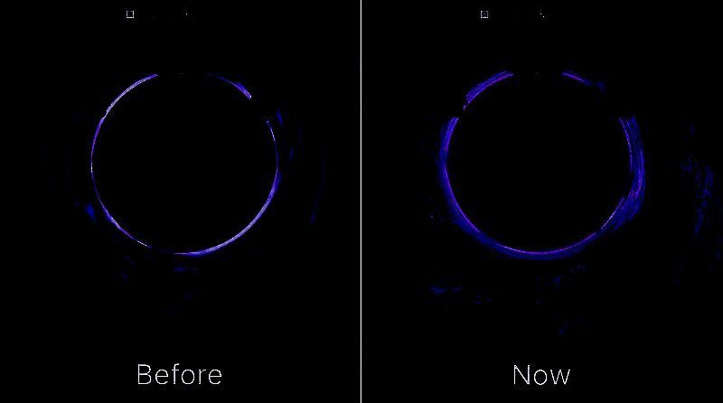 黑洞前后对比图