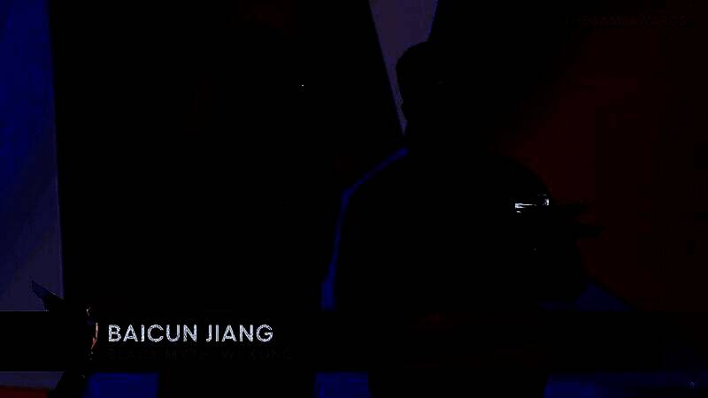 江栢村领奖画面