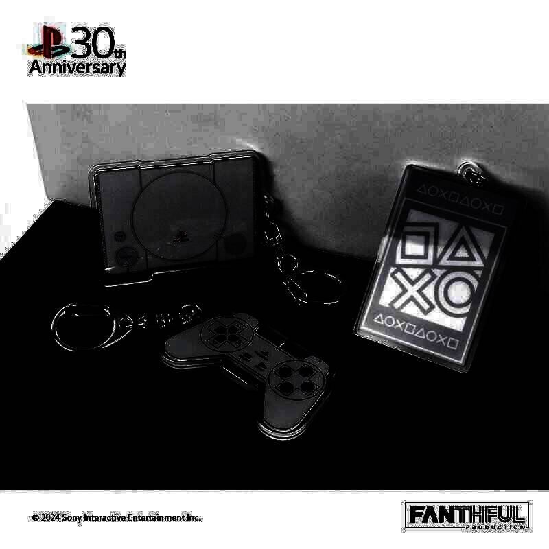 PlayStation 30周年亚克力挂件套组细节图