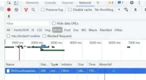 选择媒体选项及刷新页面捕获资源的界面图