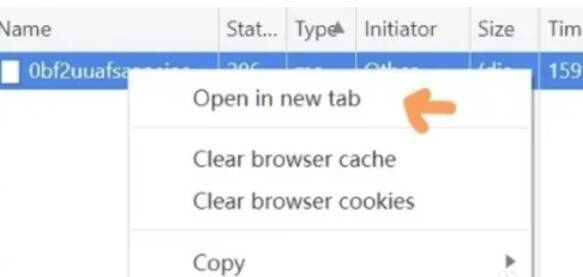 在新标签页打开视频文件的操作界面图