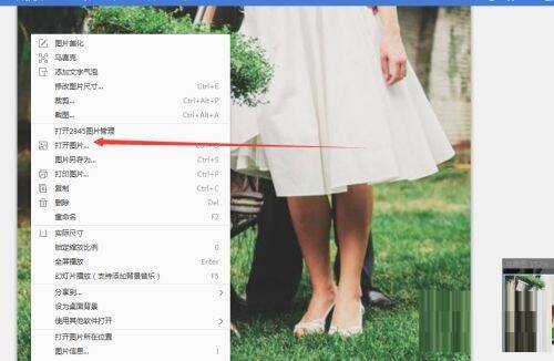 在2345看图王中点击打开图片的界面配图