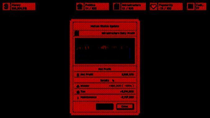 《总统崛起》政治与人气管理画面
