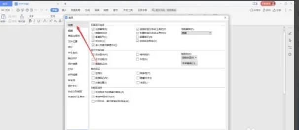 点击选项功能后的页面截图