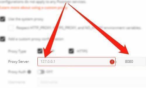 输入Postman的代理地址和端口