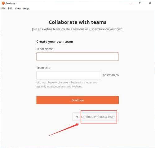 点击Continue Without a Team按钮界面图1