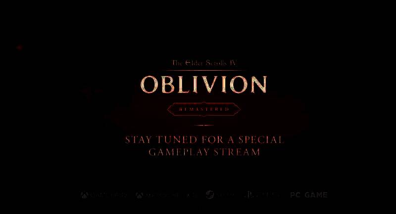 《上古卷轴4:重制版》发售信息画面