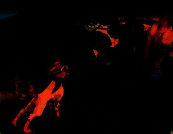 轻风山山坡场景图