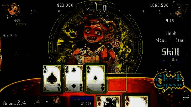 玩家进行 All in 操作画面