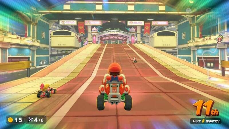 《马里奥赛车：世界》生存模式玩家比赛场景