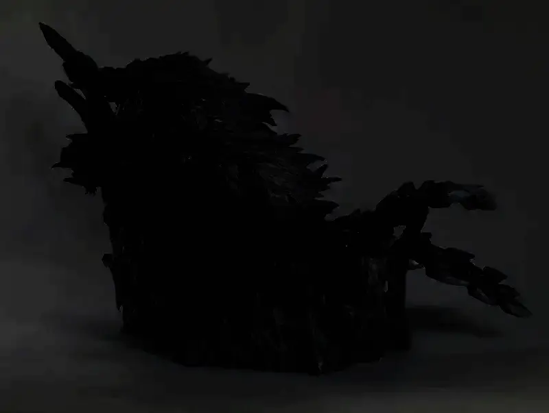 锁刃龙手办正面特写图