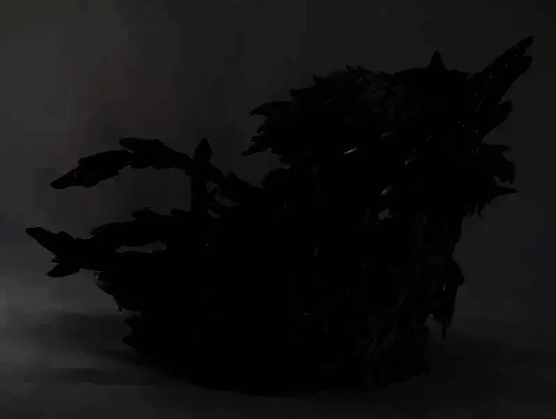 锁刃龙手办侧面特写图