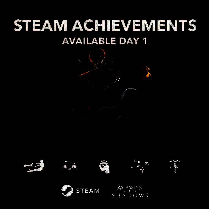 《刺客信条：影》Steam成就系统图中的战斗能力标志