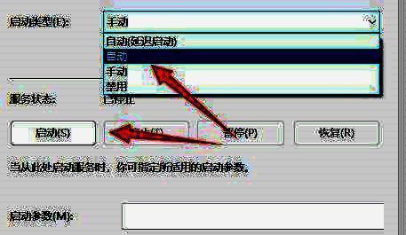 修改启动类型并启动保存示意图