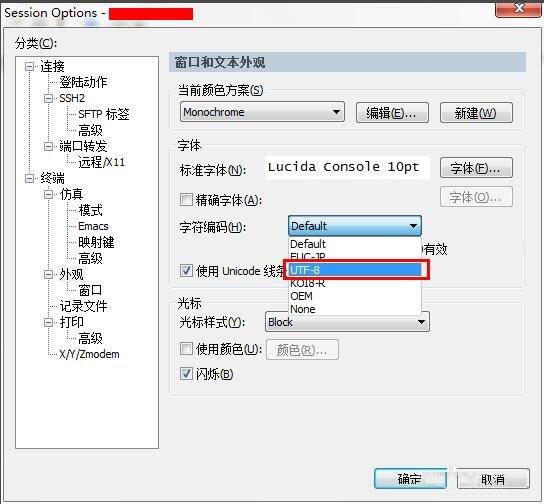 SecureCRT设置字符编码步骤图片2