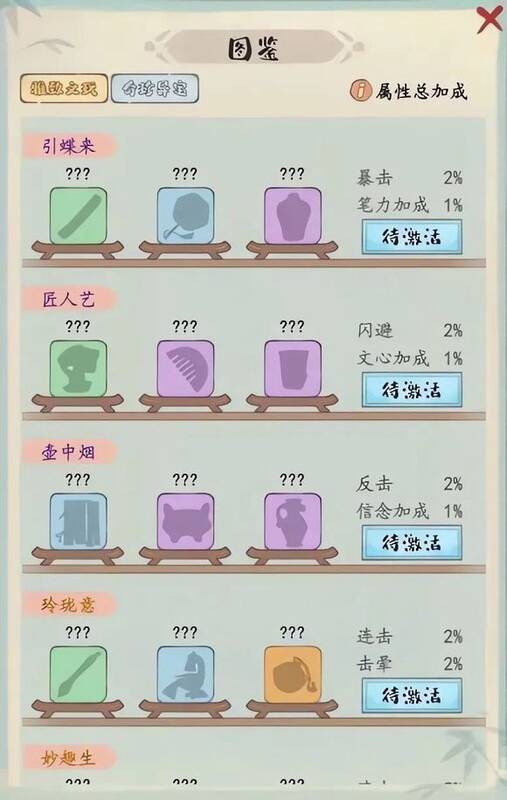 图鉴激活界面图