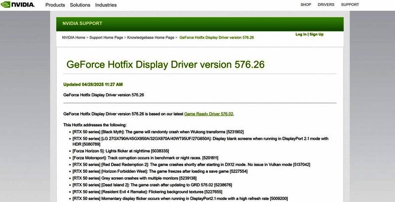 英伟达热修复驱动相关展示图片