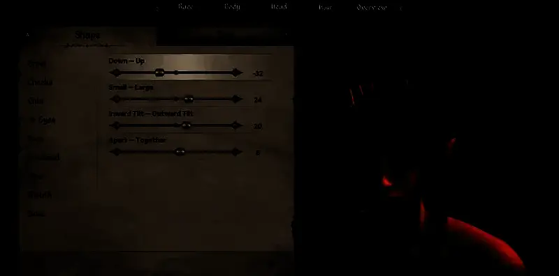 木精灵眼睛捏脸参考图