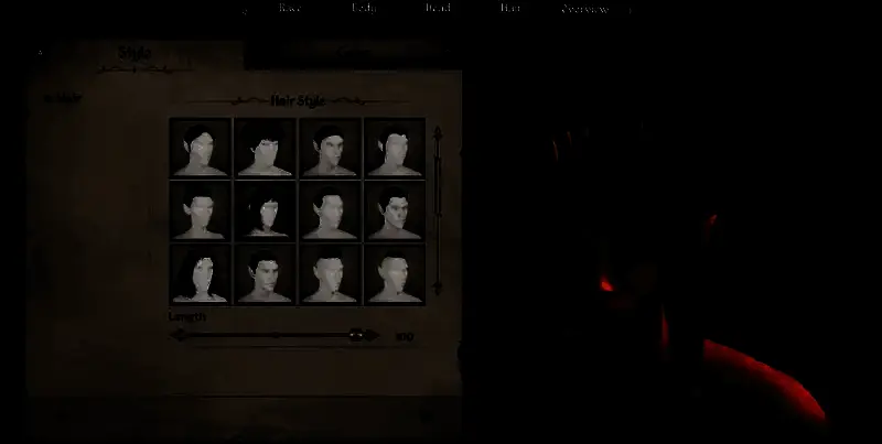 木精灵头发（模组内容）捏脸参考图