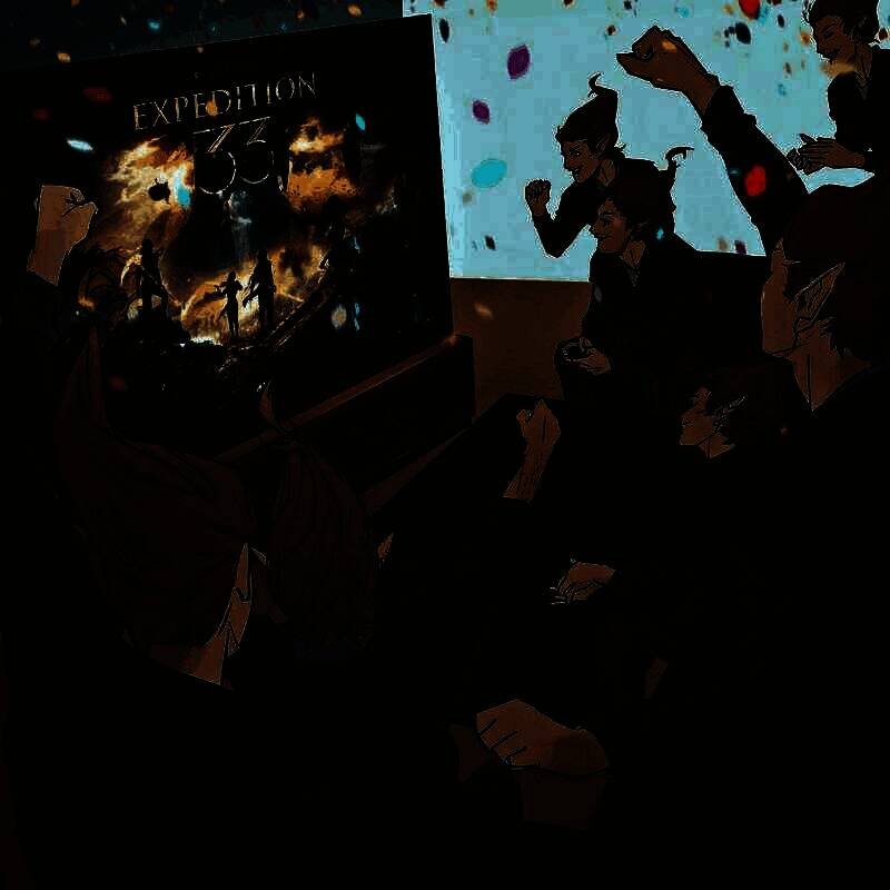 业界祝贺《光与影:33号远征队》首发成功的画面