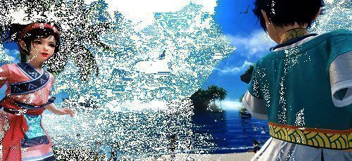 白沙滩上卡皮巴拉的动态画面