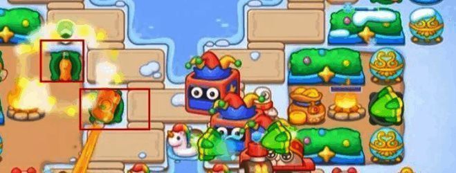 保卫萝卜4胡桃夹子第42关持续摆放汽水炮塔图