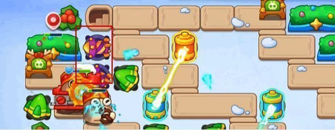 右上方烟花炮塔布局