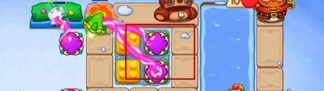 保卫萝卜4上方水池摆放魔法球图