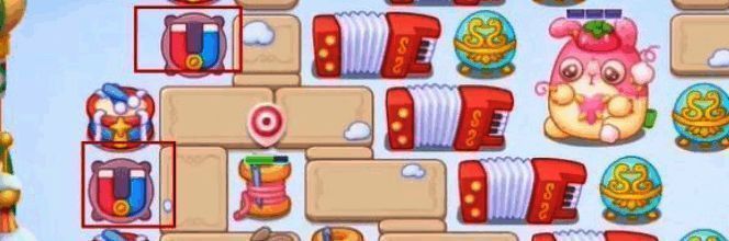 左侧摆放吸铁石炮塔