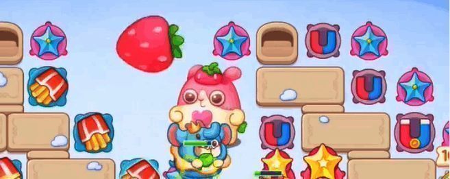 攻击毛线集齐后草莓兔参战