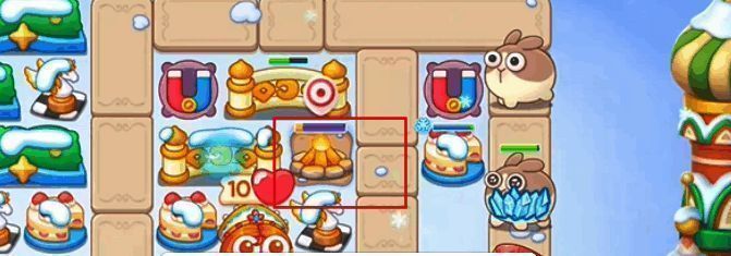 保卫萝卜4胡桃夹子第37关放置火堆炮塔后场景图