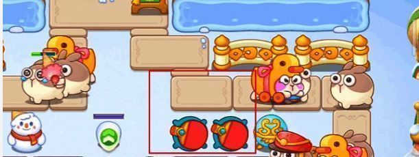 保卫萝卜4胡桃夹子第36关雪球变雪人丢冰淇淋图