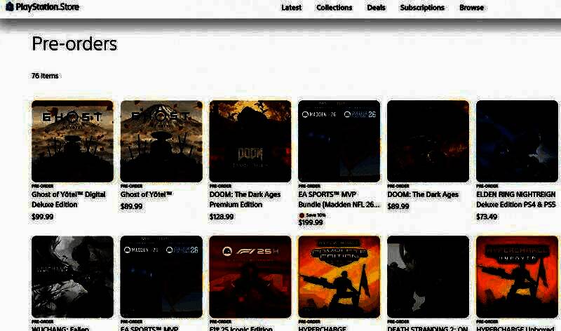 PS商城中国香港预购榜图片